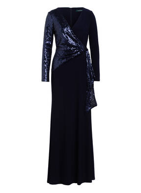 LAUREN RALPH LAUREN Abendkleid mit Paillettenbesatz