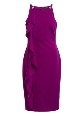 LAUREN RALPH LAUREN Kleid FERNANDA mit Schmuckstein- und Volantbesatz