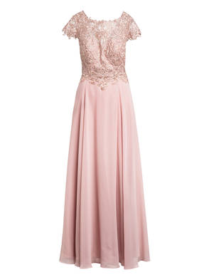 Vera Mont Abendkleid mit Spitzen- und Schmucksteinbesatz