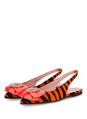 Pretty Ballerinas Sling-Ballerinas THEATRE mit Schmucksteinbesatz