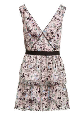 self-portrait Kleid mit Paillettenbesatz