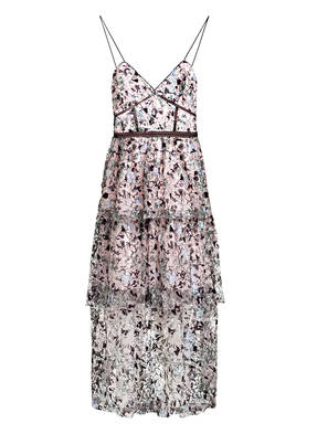 self-portrait Kleid mit Paillettenbesatz