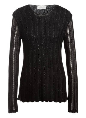 SAINT LAURENT Pullover mit Paillettenbesatz