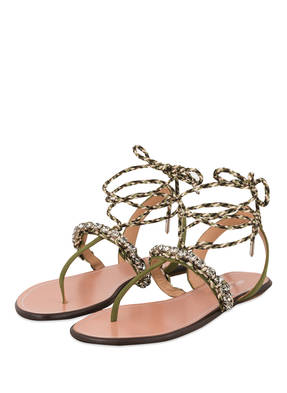 AQUAZZURA Zehentrenner SURF mit Schmucksteinbesatz