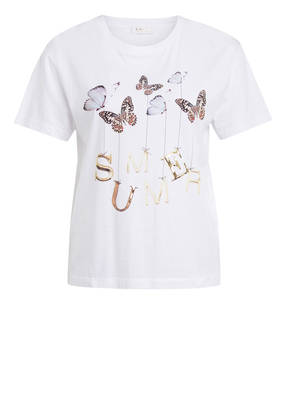 rich&royal T-Shirt mit Schmucksteinbesatz