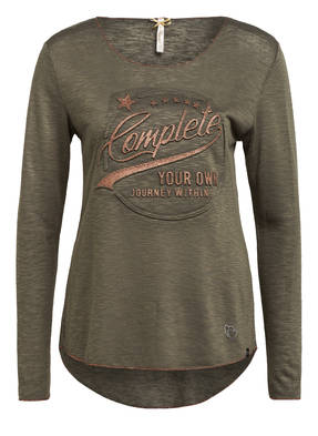 KEY LARGO Longsleeve OWN mit Schmucksteinbesatz