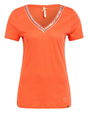 KEY LARGO T-Shirt MILA mit Paillettenbesatz