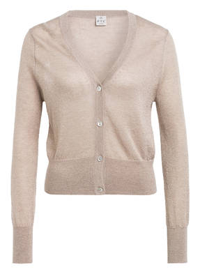 FTC CASHMERE Strickjacke mit Glitzergarn