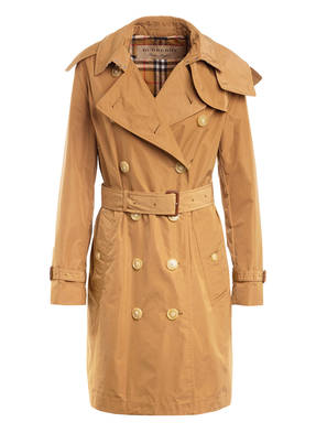 BURBERRY Trenchcoat KENSINGTON mit abnehmbarer Kapuze