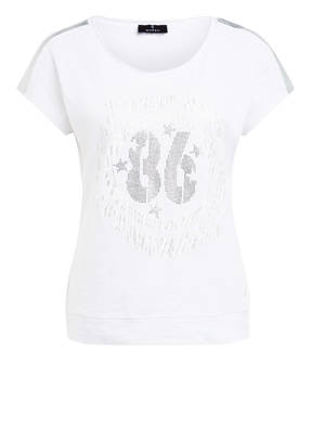 monari T-Shirt mit Schmucksteinbesatz
