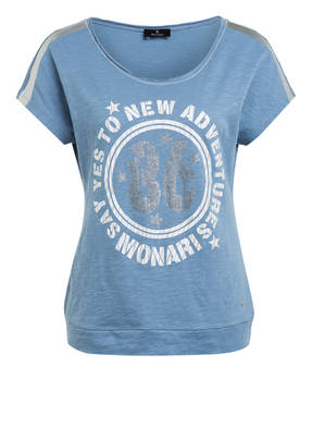 monari T-Shirt mit Schmucksteinbesatz