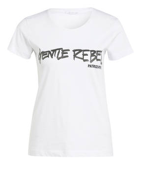 PATRIZIA PEPE T-Shirt mit Schmucksteinbesatz