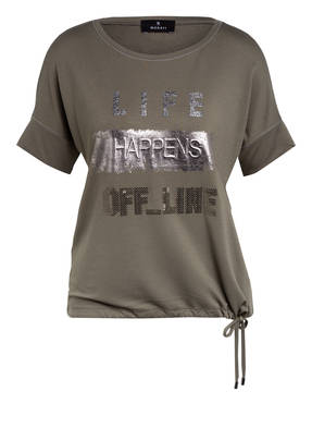 monari T-Shirt mit Paillettenbesatz