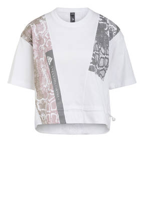 adidas by Stella McCartney T-Shirt mit Mesh-Einsatz