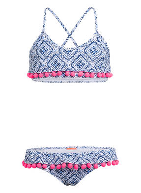 SUNUVA Bustier-Bikini POM POM mit UV-Schutz 50+