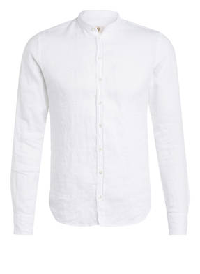 Q1 Manufaktur Leinenhemd RENE Extra Slim Fit mit Stehkragen
