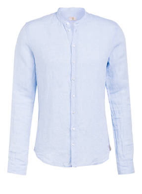 Q1 Manufaktur Leinenhemd RENE Extra Slim Fit mit Stehkragen