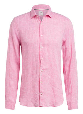 Breuninger Herren Kleidung Hemden Freizeit Hemden Leinenhemd Modern Fit pink 