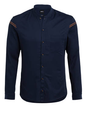 BOSS Hemd BELINDAS Slim Fit mit Stehkragen