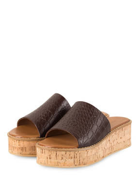 KURT GEIGER Plateau-Pantoletten MACI CROCO