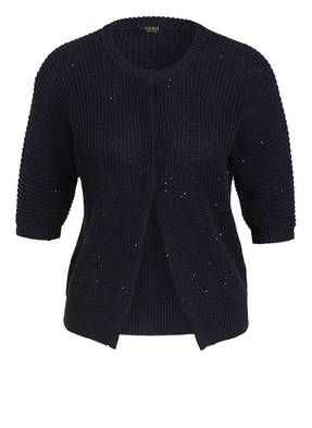 PESERICO Strickjacke mit Paillettenbesatz