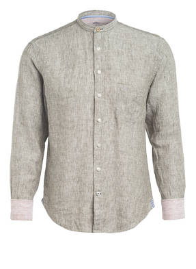 FYNCH-HATTON Leinenhemd mit Stehkragen Casual Fit