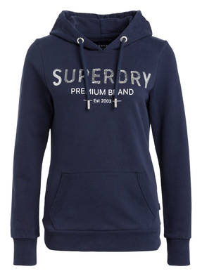 Superdry Hoodie mit Pailettenbesatz