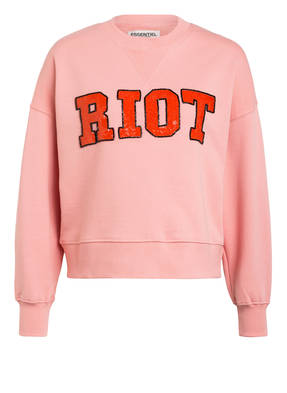 ESSENTIEL ANTWERP Oversized-Sweatshirt mit Paillettenbesatz