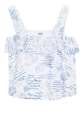 KENZO Blusentop WAVE MERMAID aus Lochspitze