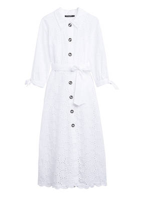 ana alcazar Hemdblusenkleid aus Lochspitze mit 3/4-Arm