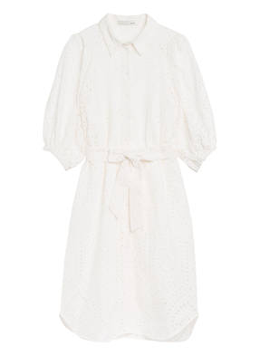 oui Hemdblusenkleid mit Lochspitzenbesatz