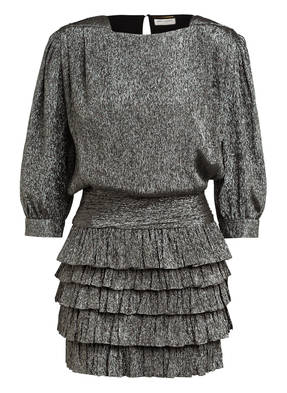 SAINT LAURENT Seidenkleid mit Glitzergarnen