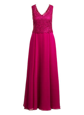 Vera Mont Abendkleid mit Spitzenbesatz