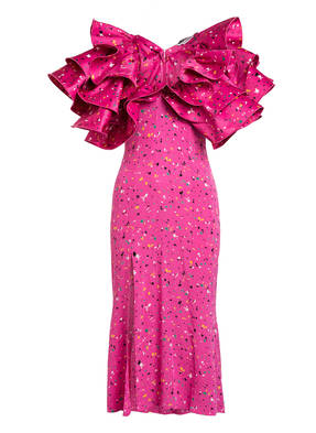 ROTATE BIRGER CHRISTENSEN Off-Shoulder-Kleid CARMEN mit Volants