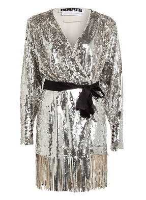 ROTATE BIRGER CHRISTENSEN Wickelkleid SAMANTHA mit Paillettenbesatz
