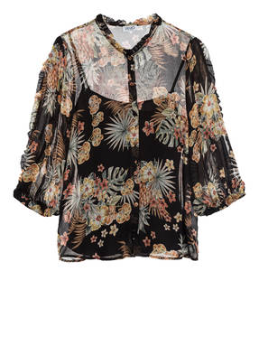 LIU JO Bluse mit 3/4-Arm und Rüschenbesatz