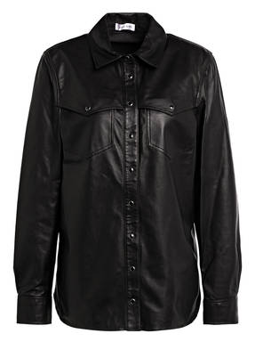 ANINE BING Hemdbluse LUKE aus Leder