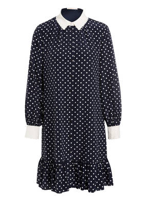 TORY BURCH Hemdblusenkleid CORA aus Seide mit Volantbesatz