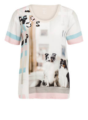 MARC CAIN Blusenshirt im Materialmix aus Seide