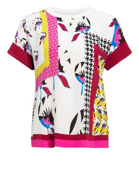 MARC CAIN Blusenshirt im Materialmix mit Seide