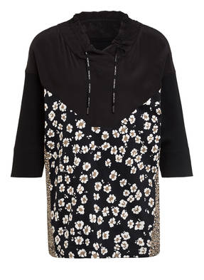 MARC CAIN Shirt mit 3/4-Arm im Materialmix