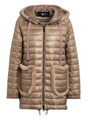 LUISA CERANO Steppjacke mit Kunstpelzbesatz