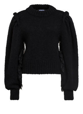 HAYLEY MENZIES Pullover mit Spitzenbesatz