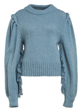 HAYLEY MENZIES Pullover mit Spitzenbesatz