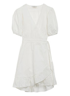SCOTCH & SODA Wickelkleid mit Lochstickerei