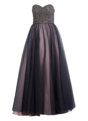 unique Abendkleid mit Schmucksteinbesatz
