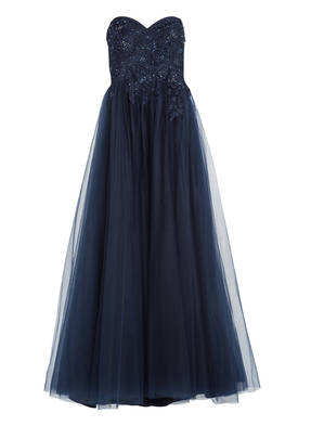 unique Abendkleid mit Schmucksteinbesatz