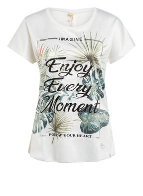KEY LARGO T-Shirt ENJOY im Materialmix