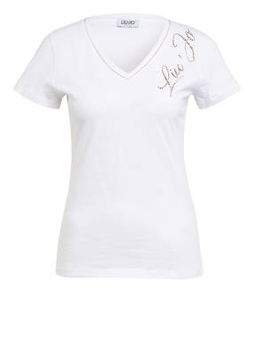 LIU JO T-Shirt mit Schmucksteinbesatz