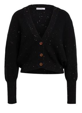 BRUNELLO CUCINELLI Strickjacke mit Seide und Paillettenbesatz